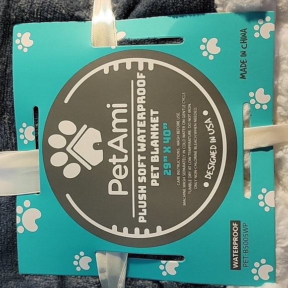 Pet-Gray Sherpa Fleece Blanket NEW - Picture 10 of 16